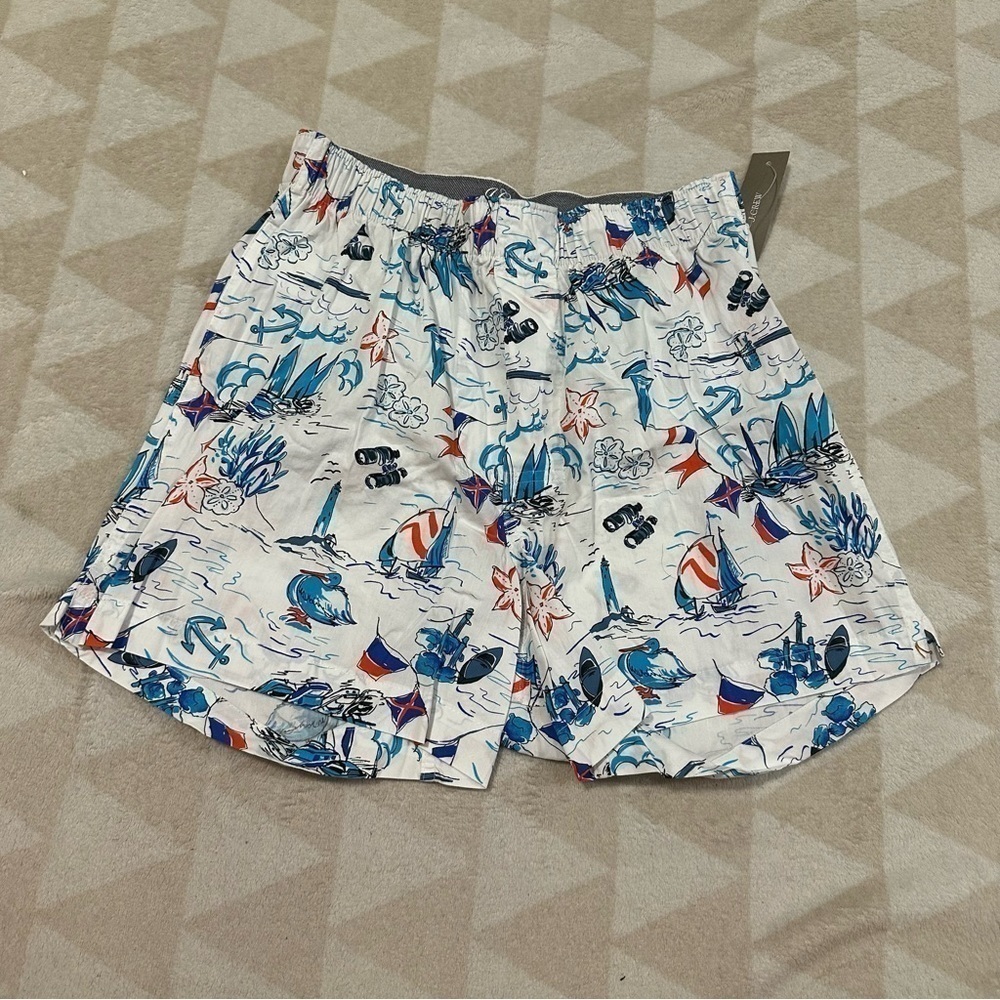 J crew printed boxers boat seashell lighthouse print
